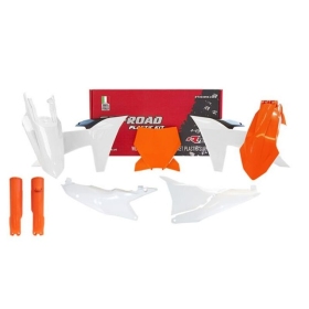 RACETECH Plastic Kit KTM 125/300 SX Orange/ White/ Black