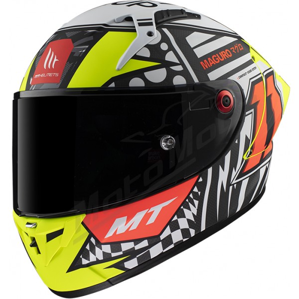 MT Synchrony Duo Sport Helmet (White) ADV M-Sport Stickers - Signature  Custom Designs
