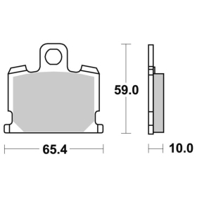 Sbs Brakepads 547HF Ceramic YAMAHA