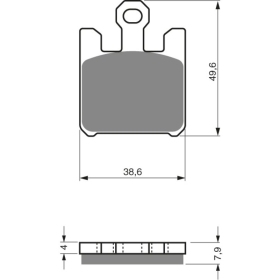 GOLDFREN Brake Pads 200 AD Kawasaki / Suzuki