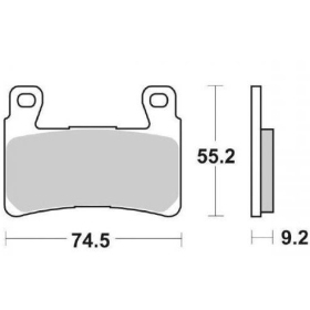 Sbs Brakepads 860HF Ceramic HARLEY-DAVIDSON / KAWASAKI