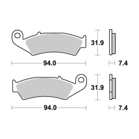 Sbs Brakepads 603SI Sintered Offroad HONDA