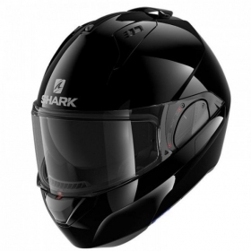 Shark Evo-Es Blank Black Flip-up helmet