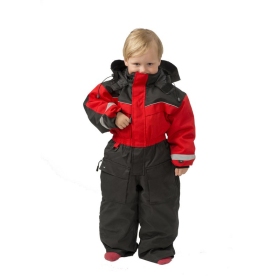 Snow People Safari coverall kids red / black