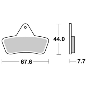 Sbs Brakepads 758ATS Sintered ARCTIC CAT