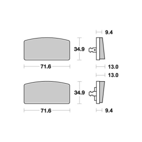 Sbs Brakepads 520HF Ceramic BMW