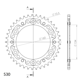 Supersprox Stealth Rear sprocket Black 42t