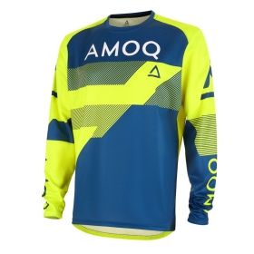 AMOQ Ascent Strive V2 Off Road Shirt Yellow / Navy