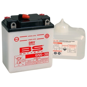 BS BATTERY Battery Conventional with Acid Pack - 6N6-3B