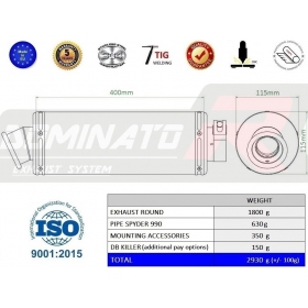 Duslintuvo bakelis Dominator Round CAN-AM SPYDER GS 990 2007-2012