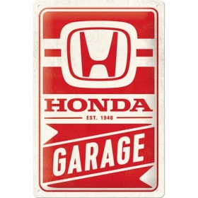 TIN SIGN 20x30 HONDA GARAGE