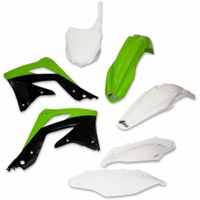 UFO Plastic Kit Black Kawasaki KX450F