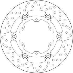 BREMBO Serie Oro Round Floating Brake Disc rear KTM ADVENTURE / SUPER ADVENTURE 1050-1290cc 2015-2024