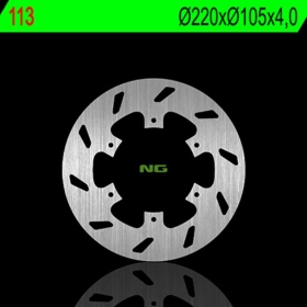 NG BRAKES 113 Front / Rear Round Fixed Brake Disc BENELLI / DERBI / GILERA / PIAGGIO / VESPA