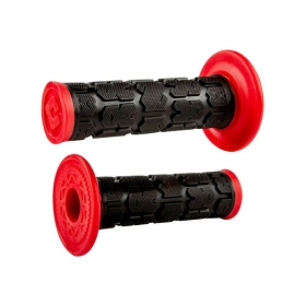 ODI Rogue MX Grips No Waffle juoda/raudona