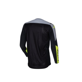 Just1 J-Flex 2.0 District Off Road Shirt For Men Grey/Yellow Fluo/Black 