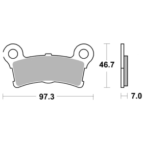  Sbs stabdžių trinkelės 904LS Sintered 