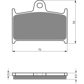 GOLDFREN Brake Pads 017 S3 Suzuki / Triumph