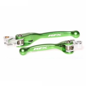 RFX Race Forged Flexible Lever Set Green KAWASAKI KX 250-450cc 2019-2024