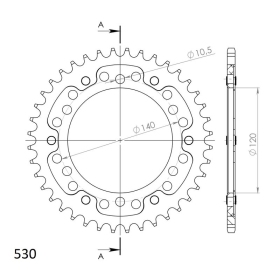 Supersprox Stealth Rear sprocket Black 