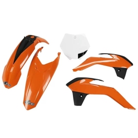 UFO Plastikų komplektas OEM KTM SX 85 Oranžinė / Juoda