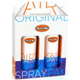 Twin Air Liquid Power Spray + Liquid Dirt Remover Spray Pak (2x500ml)