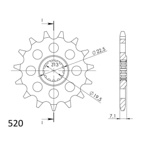 Supersprox Front sprocket 434.15