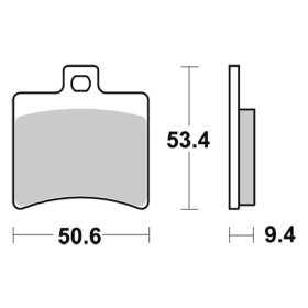 Sbs Brakepads 152HF Ceramic APRILIA / DERBI