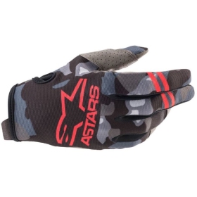 Alpinestars Junior Radar Glove Camo/Red Fluo 