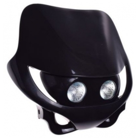 Universal black headlight 285mm