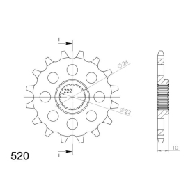 Supersprox / JT Front sprocket 402.16 16t