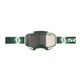 Scott Goggle Fury Snow Cross dark green/mint green / enhancer silver chrome