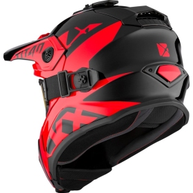 Motocross helmet + goggles CKX TITAN Airflow Extra Red