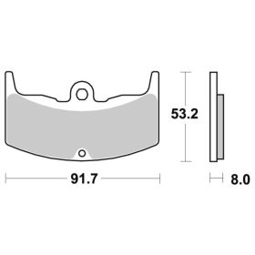 Sbs Brakepads 552HF Ceramic HONDA