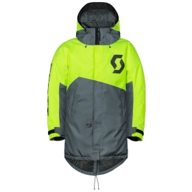 Scott Coat Warm-Up grey/neon yellow 