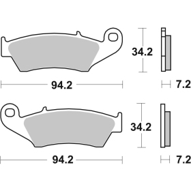 Brembo MX pad set HONDA / KAWASAKI / SUZUKI 