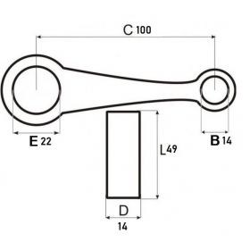 Connecting rod YAMAHA YB100