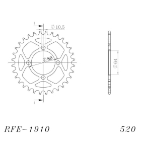 Supersprox / JT Rear sprocket 1910.32 32t