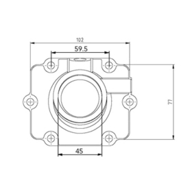 Kimpex Carburator flange Polaris 600-800cc 2001-2004