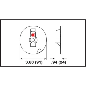 Perf anods Trim Tab Flat Mercury/Mercruiser