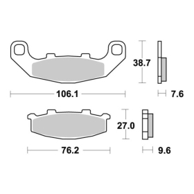 Sbs Brakepads 615LS Sintered KAWASAKI / SUZUKI