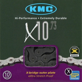 KMC chain X10 10 speeds 114L gray