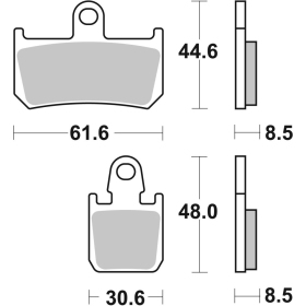 SBS Brakepads Racing Sintered