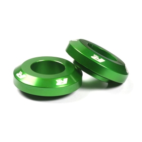 RFX Pro FAST Wheel Spacers Rear Green KAWASAKI KX 125-450cc 2003-2023