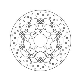 Brembo Serie Oro front brakedisc floating Suzuki GSF / GSX / RF / SV