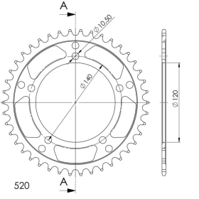 Supersprox Rear sprocket 1793.42