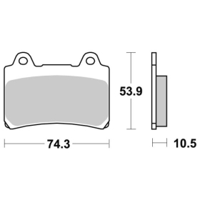 Sbs stabdžių trinkelės 590LS Sintered YAMAHA