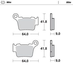 Moto-Master Brakepads  Bmw/ Gas Gas/ Sherco/ Ktm/ Husaberg/ Husqvarna