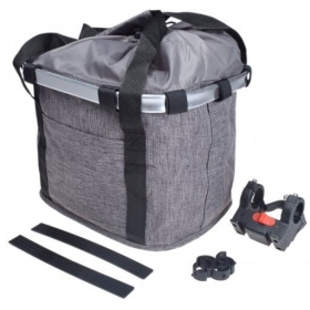 Fabric bike bag with fastening