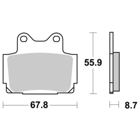 Sbs Brakepads 570HF Ceramic YAMAHA